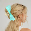 Women's Handmade Polyester Fiber Bow Hair Clips Grip Style Hair Accessories