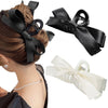 Women's Handmade Polyester Fiber Bow Hair Clips Grip Style Hair Accessories