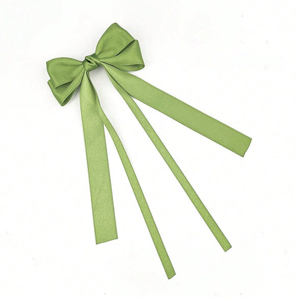Women's Handmade Polyester Fiber Bow Hairpin Headwear Clip