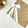 Women's Handmade Polyester Fiber Bow Hairpin Headwear Clip