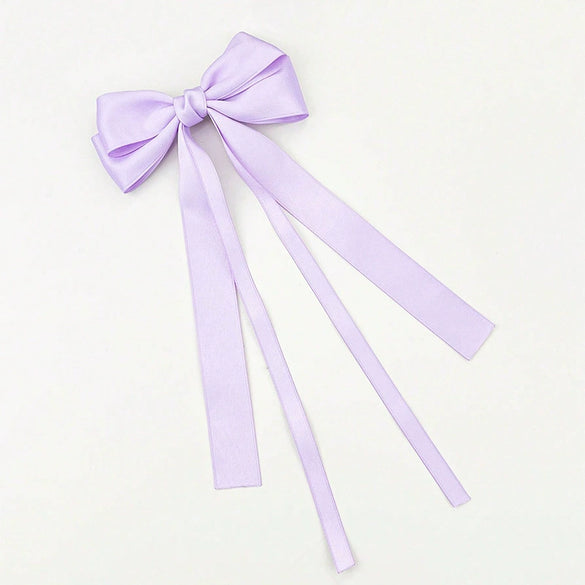Women's Handmade Polyester Fiber Bow Hairpin Headwear Clip