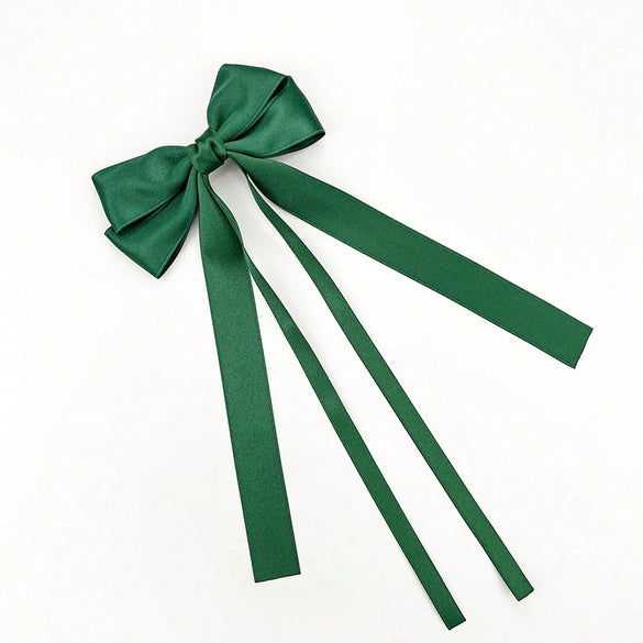Women's Handmade Polyester Fiber Bow Hairpin Headwear Clip