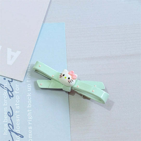 Women's Handmade Ps Heart Bangs Hairpin Cat Cross Cartoon Pink Girly Design