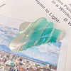 Women's Handmade Pvc Hair Grab Clip Light Luxury Style Phantom Stripe Shark Clip