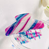 Women's Handmade Pvc Hair Grab Clip Light Luxury Style Phantom Stripe Shark Clip