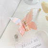 Women's Handmade Pvc Hair Grab Clip Light Luxury Style Phantom Stripe Shark Clip