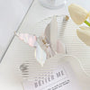 Women's Handmade Pvc Hair Grab Clip Light Luxury Style Phantom Stripe Shark Clip