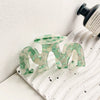 Women's Handmade Pvc Hair Shark Clip Accessories Pastoral Style Simple Elegant