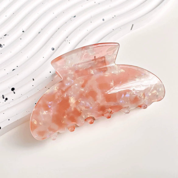 Women's Handmade Pvc Hair Shark Clip Accessories Pastoral Style Simple Elegant