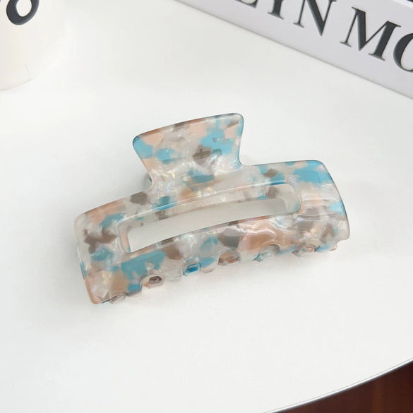Women's Handmade Pvc Hair Shark Clip Accessories Pastoral Style Simple Elegant