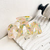 Women's Handmade Pvc Hair Shark Clip Accessories Pastoral Style Simple Elegant