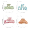 Women's Handmade Pvc Hair Shark Clip Accessories Pastoral Style Simple Elegant