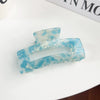 Women's Handmade Pvc Hair Shark Clip Accessories Pastoral Style Simple Elegant