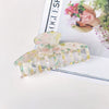 Women's Handmade Pvc Hair Shark Clip Accessories Pastoral Style Simple Elegant