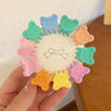Women's Handmade Red Velvet Love Grip Hair Clip Small Grab Style Plastic Resin Side Hairpin Headwear