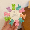 Women's Handmade Red Velvet Love Grip Hair Clip Small Grab Style Plastic Resin Side Hairpin Headwear