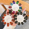Women's Handmade Red Velvet Love Grip Hair Clip Small Grab Style Plastic Resin Side Hairpin Headwear
