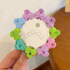 Women's Handmade Red Velvet Love Grip Hair Clip Small Grab Style Plastic Resin Side Hairpin Headwear
