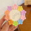Women's Handmade Red Velvet Love Grip Hair Clip Small Grab Style Plastic Resin Side Hairpin Headwear