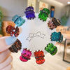 Women's Handmade Red Velvet Love Grip Hair Clip Small Grab Style Plastic Resin Side Hairpin Headwear