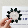 Women's Handmade Red Velvet Love Grip Hair Clip Small Grab Style Plastic Resin Side Hairpin Headwear