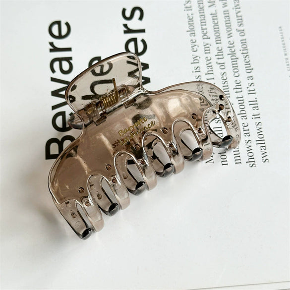 Women's Handmade Resin And Plastic Hair Claw Clip Simple Style