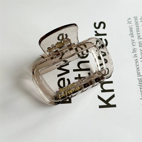 Women's Handmade Resin And Plastic Hair Claw Clip Simple Style