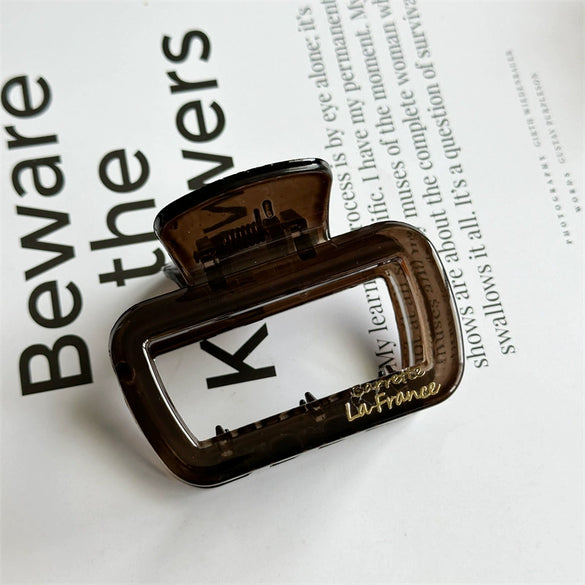 Women's Handmade Resin And Plastic Hair Claw Clip Simple Style