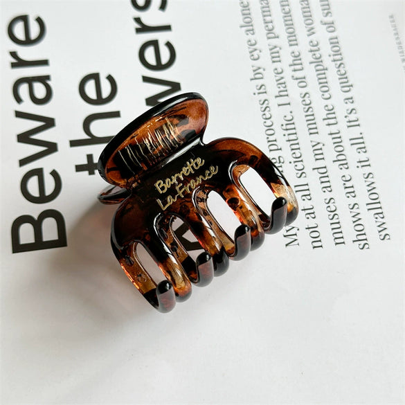 Women's Handmade Resin And Plastic Hair Claw Clip Simple Style