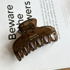 Women's Handmade Resin And Plastic Hair Claw Clip Simple Style