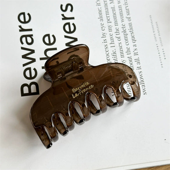 Women's Handmade Resin And Plastic Hair Claw Clip Simple Style