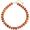 Women's Handmade Resin Heart Pendant Beaded Necklace With Contrasting Color Geometric Beads Exaggerated Statement Jewelry