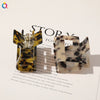 Women's Handmade Retro Tortoiseshell Pattern Acrylic Hair Clip Large Printed Grip Barrette