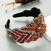 Women's Handmade Rhinestone Baroque Style Wide Headband Retro Exaggerated Light Luxury Fashion Hair Accessory