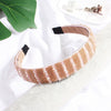 Women's Handmade Rhinestone Beaded Wide Headband Crystal Hair Accessory For Wholesale