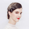 Women's Handmade Rhinestone Floral Bridal Hairpin Simple Electroplated Duckbill Side Clip Wedding Hair Accessory