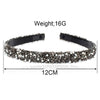 Women's Handmade Rhinestone Semicircular Hairband