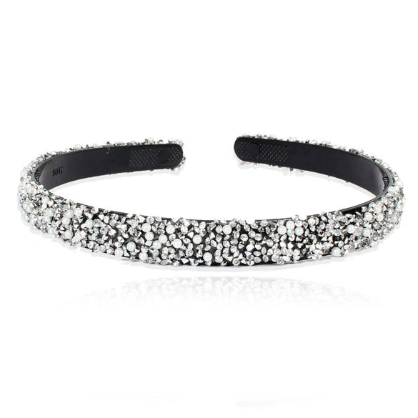Women's Handmade Rhinestone Semicircular Hairband