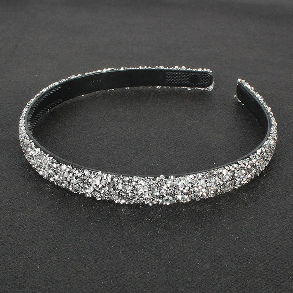 Women's Handmade Rhinestone Semicircular Hairband