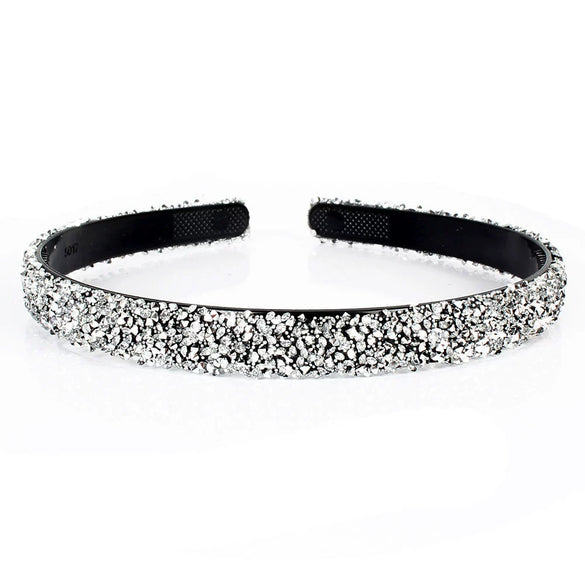 Women's Handmade Rhinestone Semicircular Hairband