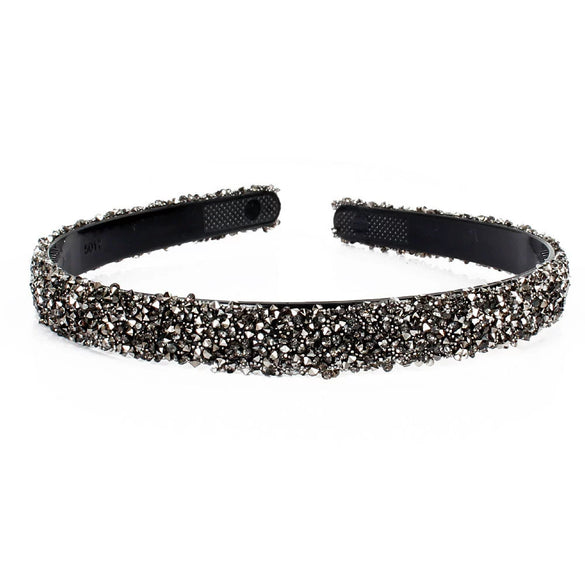Women's Handmade Rhinestone Semicircular Hairband