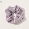 Women's Handmade Satin Scrunchie Hair Tie Large Fabric Hair Ring Simple Fashion Hair Accessory