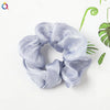 Women's Handmade Satin Scrunchie Hair Tie Large Fabric Hair Ring Simple Fashion Hair Accessory