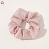 Women's Handmade Satin Scrunchie Hair Tie Large Fabric Hair Ring Simple Fashion Hair Accessory