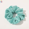 Women's Handmade Satin Scrunchie Hair Tie Large Fabric Hair Ring Simple Fashion Hair Accessory