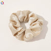Women's Handmade Satin Scrunchie Hair Tie Ruffled Hair Band Soft Cloth Hair Accessory