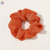 Women's Handmade Satin Scrunchie Hair Tie Ruffled Hair Band Soft Cloth Hair Accessory