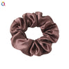 Women's Handmade Satin Scrunchie Hair Tie Set Solid Color Fabric Hair Ring Headband Wholesale