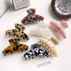 Women's Handmade Simple Geometric Leopard Print Hair Grab Clip Hair Accessories