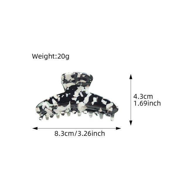 Women's Handmade Simple Geometric Leopard Print Hair Grab Clip Hair Accessories